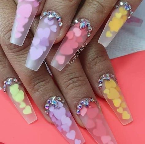 Cute Coffin Nails, Fly Nails, Vday Nails, Encapsulated Nails, San Valentine, Valentine Nail, Airbrush Nails, Nail Decor, Nail Time