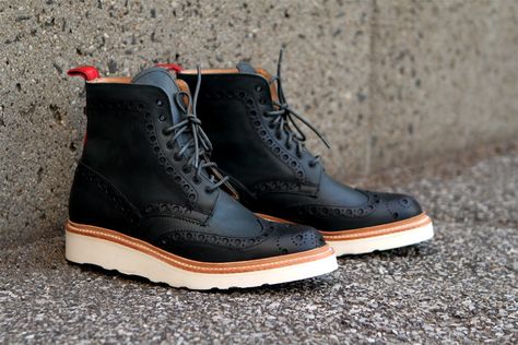 Image of Ronnie Fieg x Grenson 2013 Capsule Collection Stylish Winter Boots, Ronnie Fieg, Brogue Boots, Mens Fashion Rugged, Mens Boots Fashion, Mens Leather Boots, Work Boots Men, Classic Shoes, Sneakers Men Fashion