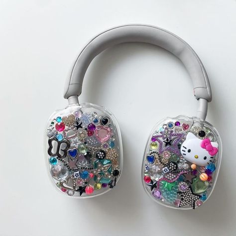 Airpods Max Case Aesthetic, Air Pod Max Accessories, Airpods Max Decoration, Air Pods Max Case, Airpod Max Junk Case, Junk Airpod Max Case, Airpod Max Case Aesthetic, Apple Headphones Case, Airpod Max Decorated