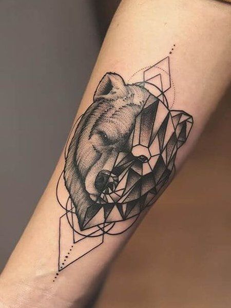 Geometric Triangle Tattoo, Geometric Bear Tattoo, Geometric Elephant Tattoo, Geometric Owl Tattoo, Geometric Mountain Tattoo, Geometric Arrow Tattoo, Geometric Animal Tattoo, Geometric Lion Tattoo, Bear Tattoo Designs