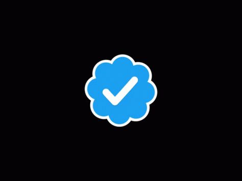 Twitter Verified Icon GIF - Twitter Verified Icon - Discover & Share GIFs Discord Verify, Twitter Verified, Twitter Cover Photo, Discord Gif, Aesthetic Tumblr Backgrounds, Icon Check, Black Banner, Check Mark, Twitter Design