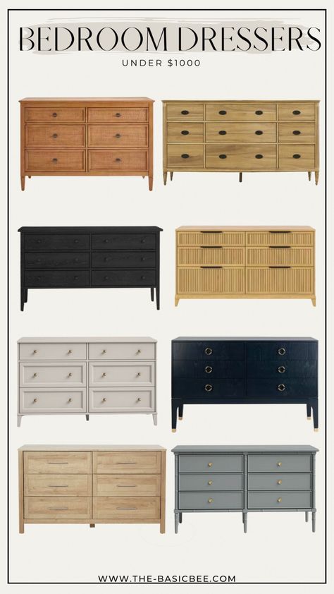 One of the most important factors to consider when purchasing a bedroom dresser is your budget. Fortunately, there are many great options available for under $1000. You can find dressers made from various materials, including solid wood, engineered wood, and metal. It's important to find a dresser that not only fits your budget but also matches the style of your room. Light Wood Dresser Bedroom, Dresser Bedroom Ideas, Black Dresser Bedroom, Wood Dresser Bedroom, Dresser Nursery, Light Wood Dresser, Dresser Bedroom, Long Dresser, Nursery Dresser