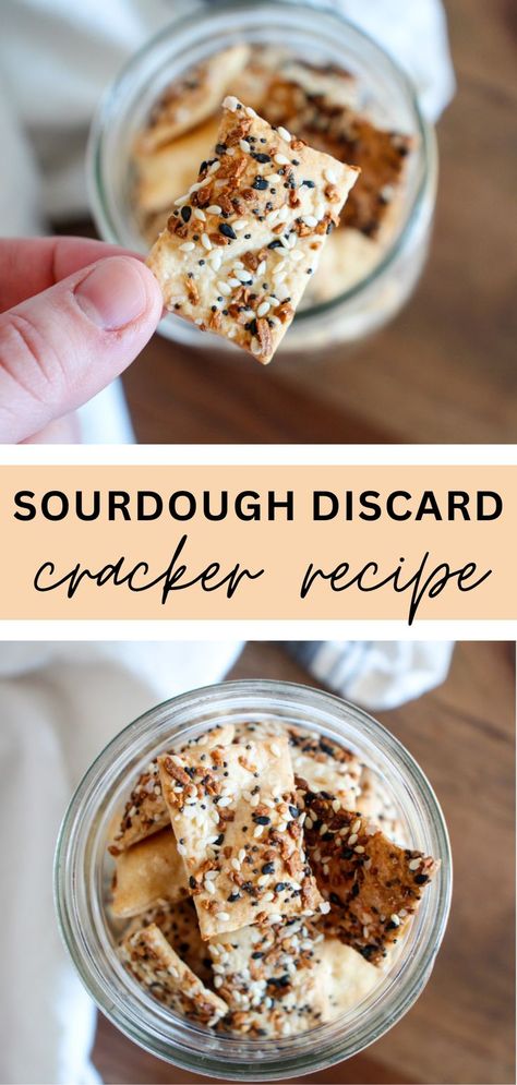 Are you looking for a delicious, easy-to-make snack that uses up the excess sourdough starter you have left over? Look no further than these tasty Everything Sourdough Discard Crackers. Whether you prefer the traditional sourdough crackers or you enjoy the flavors of an Everything Bagel, this recipe has you covered! Follow the link for the recipe! Everything Bagel Sourdough Crackers, Sourdough Everything Crackers, Sourdough Discard Pop Tarts Easy, Little Spoon Farm Sourdough Crackers, Discard Crackers Recipes, Easy Crackers, Everything Sourdough, Sourdough Discard Crackers, Discard Crackers