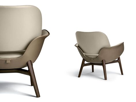 Poltrona Frau Martha Armchair | Mohd Shop Jordan Restaurant, Rocking Armchair, Poltrona Frau, Comfortable Armchair, The Encounter, Armchair Furniture, Armchair Design, Chairs Armchairs, Color Effect