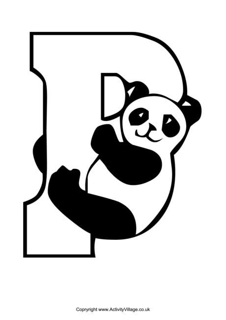 P is for panda colouring page Panda Activities, Panda Craft, Panda Coloring Pages, Panda Birthday, Panda Party, Bear Coloring Pages, Theme Nature, Adult Coloring Designs, Alphabet Crafts