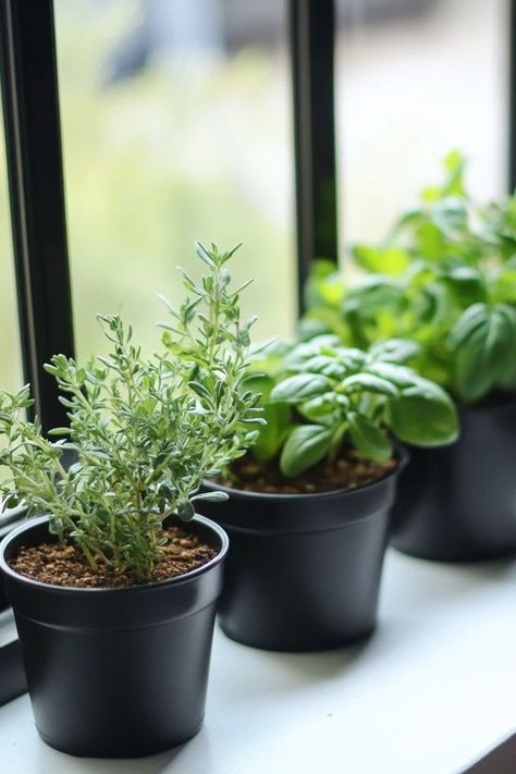 "Grow fresh herbs with a DIY Herb Garden for your kitchen window! 🌿🛠️ Perfect for adding flavor and greenery. #HerbGarden #KitchenGardening #DIYProjects" Herb Station, Windowsill Herb Garden, Kitchen Herb Garden, Herb Garden In Kitchen, Diy Herb Garden, Diy Garden Projects, Fresh Ingredients, Kitchen Window, Herb Garden