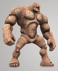 This is a clay golem without any exterior skin. This is unlike chava who has skin. Clay Golem, Red Guardian, D D Races, Haunted Woods, Apocalypse Character, Red Ghost, Mythical Animals, Mythical Animal, White Witch