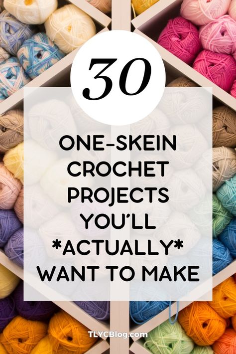 One-Skein Is All You Need! 30 Distinctive & Useful Crochet Projects Crochet Home Decor Ideas, Crochet Project Free, One Skein Crochet, Blouse Crochet, Crochet Bookmark Pattern, Free Pattern Crochet, Gifts Crochet, Accessories Crochet, Crochet Baby Blanket Free Pattern