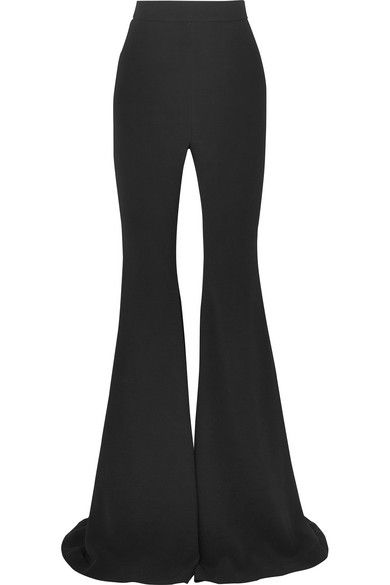 BALMAIN CREPE FLARED PANTS. #balmain #cloth Vogue Ukraine, Balmain Blazer, Go Big Or Go Home, Olivier Rousteing, Flared Trousers, Think Again, Flared Pants, Fashion Consultant, Louboutin Pumps