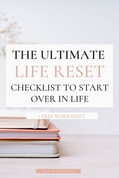 This post is all about the ultimate life reset checklist you need to reinvent yourself. There are moments in life when you just feel like you need to reinvent yourself in every way possible. There are the Start Over In Life, Reset Checklist, Personal Development Plan Template, Life Reset, Reinvent Yourself, Paz Mental, Personal Growth Plan, Personal Development Plan, Life List