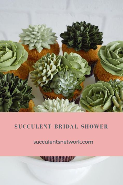 Succulent Bridal Shower Theme!! The new trend for celebrations is succulents #succulents #wedding #bridalshower #celebration #summertime #succulentplant #themedparties #theme #woman Succulent Bridal Shower Ideas, Bridal Shower Table Decorations, Succulents Wedding, Succulent Theme, Succulent Species, Wedding Shower Themes, Bridal Shower Tables, Fall Bridal Shower, Succulent Gifts