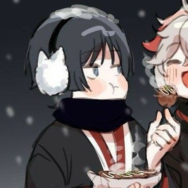 matching icons. Scarakazu Matching Icons, Scaramouche Christmas Pfp, Scaramouche Matching Pfp, Kazuscara Matching Pfp, Kazuscara Matching Icons, Pictures For Friends, Yandere Boy, Anime Friendship, Matching Wallpaper