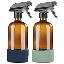 Glass Spray Bottle, Cleaning Solutions, 2 Pack, Amber, Essential Oils, Spray, Glass, Plants