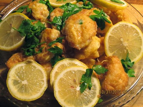 Shrimp Francese, Chicken Francese, Simply Food, Corned Beef Recipes, Yummy Seafood, Prawn Shrimp, Crab And Lobster, Meatless Dinner, Simply Recipes