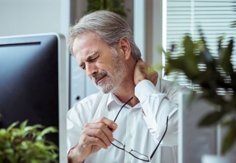 At any given time, an estimated 39 per cent of people over 65 have stiffness, soreness or swelling in their necks. Here’s expert advice on how to manage the discomfort, and ultimately, get rid of a stiff neck. What causes a stiff neck? Neck pain is a widespread complaint in the information age, with many […] Read the full article here: How To Treat A Stiff Neck: Home Remedies That Actually Work Massage Trigger Points, Yoga For Osteoporosis, Occipital Neuralgia, Repetitive Strain Injury, Text Neck, Trigger Point Massage, Tech Neck, Health Essentials, Sore Neck