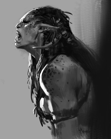 ArtStation - Goodbye 2017, Bayard Wu Female Orc, Facial Expressions Drawing, Orc Warrior, Fantasy Races, Wow Art, Fantasy Warrior, Fantasy Rpg, Fantasy Inspiration, Medieval Fantasy