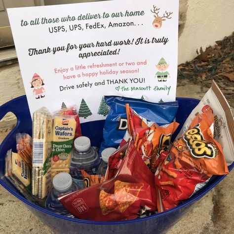 thank you delivery people teachmama.com Thank You Baskets, Printable Thank You Notes, Teaching Mama, Have A Happy Holiday, Senior Activities, Delivery Driver, Postal Worker, Christmas Thank You, Christmas Town