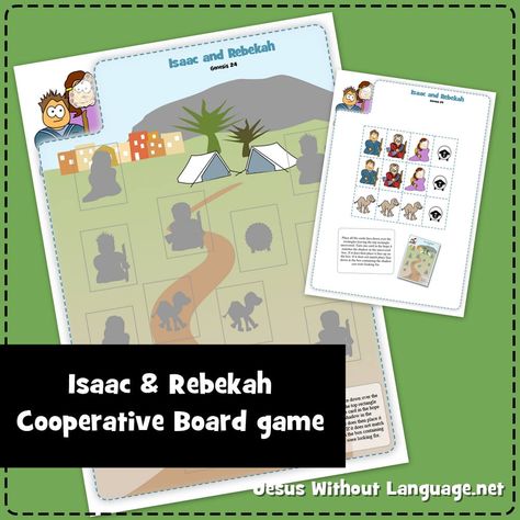 Rebekah & Isaac (Genesis 24) | Games - Jesus Without Language Isaac Rebekah Craft, Isaac And Rebekah Activities, Rebekah And Isaac Craft, Issac And Rebekah Craft Activities, Isaac And Rebekah Craft Sunday School, Isaac And Rebekah Craft, Isaac And Rebekah, Sunday School Games, Hebrew School