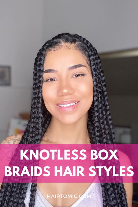 Brown Knotless Braids, Brown Knotless, Brown Braids, Y2k Braids, Jumbo Knotless, Large Box Braids, 2 Braids, Cute Box Braids, Knotless Box Braids