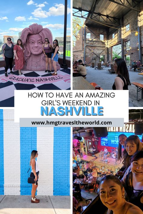 How to Have an Amazing Girl’s Weekend in Nashville, Tennessee #nashville Nashville Day Activities, Birthday In Nashville Tn, Green Hills Nashville, Spas In Nashville Tn, Nashville Girls Trip Itinerary, Nashville Boutiques, Girls Weekend Nashville, Birthday In Nashville, Midtown Nashville