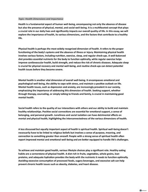 essay on health Any assignment, any deadline-our custom writing services have you covered Student Success Unleashed: Navigating Homework Like a Pro 💯 what is a good title for an essay about mental health, how to write an essay introduction 🤔 #WritingTips Mental Health Essay, Health Essay, Essay Intro, Essay Tips, Social Well Being, Study Smarter, Body Awareness, Essay Writing Tips, Essay Topics