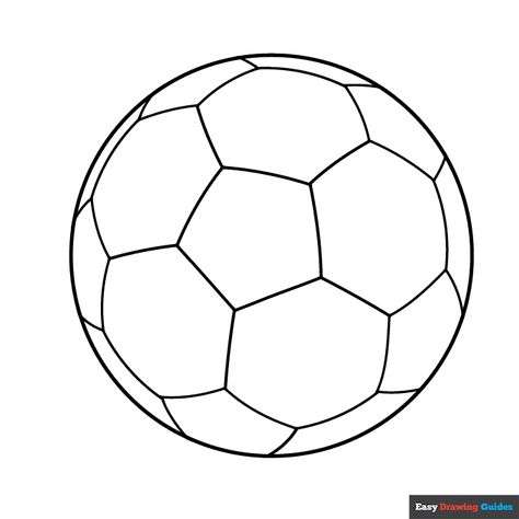 Free printable soccer ball coloring page Watercolor Soccer Ball, Soccer Template Free Printable, Soccer Ball Printable Free, Printable Soccer Ball, Ball Coloring Pages, Printable Sports, Elementary Pe, Sports Coloring Pages, Chicago Bulls Logo