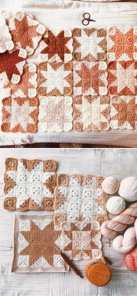 Free Crochet Square, Granny Square Haken, Dream Blanket, Crochet Blanket Designs, Crochet Quilt, Manta Crochet, Crochet Patterns Free Blanket, Haken Baby, Crochet Square Patterns