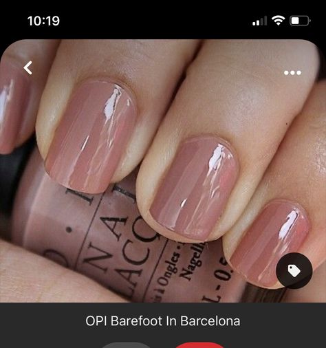 Opi Chocolate, Opi Barefoot In Barcelona, Natural Nails Manicure, Opi Nail Colors, Nail Polish Swatches, Milky Nails, Opi Nail Polish, Polish Colors, Neutral Nails