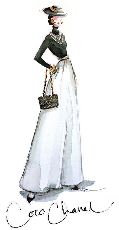 Coco Chanel Moda Chanel, Elie Saab Couture, Chanel Outfit, Mode Chanel, Fashion Illustration Vintage, Chanel Cruise, Coco Mademoiselle, Couture Mode, Vintage Mode