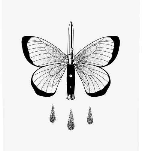 Moth Knife Tattoo, Knife Tattoo, Butterfly Knife, Moth, Tattoos, On Instagram, Instagram