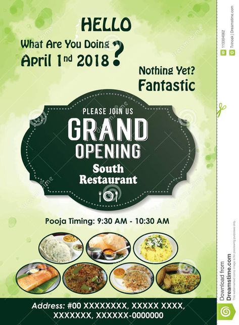 Poster Design Restaurant, Opening Poster Design, Hotel Grand Opening, Grand Opening Poster, Adobe Illustrator Graphic Design, Design Restaurant, Simple Designs To Draw, Hindi Movies, Nature Design