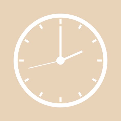 Clock Beige Aesthetic App Icons Beige Clock, App Icon Aesthetic Clock, Clock Logo Aesthetic, Beige Clock Icon, Cute Clock Icons, Clock Icon Aesthetic, Aesthetic Clock Icon, Iphone Clock, Clock App Icon