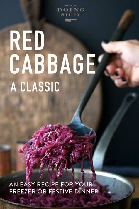 Sweet And Sour Red Cabbage, Cooked Red Cabbage, German Red Cabbage, Red Cabbage Recipe, Sweet And Sour Cabbage, Winter Side Dishes, Sour Cabbage, Red Cabbage Recipes, Braised Red Cabbage