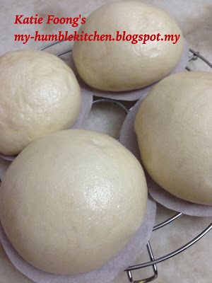 MY-HUMBLEKITCHEN: STEAMED SOURDOUGH PLAIN BAO Steamed Bao, Pork Floss, Einkorn Recipes, Malay Food, Sourdough Starter Recipe, Bao Buns, Nasi Lemak, Steamed Buns, Tea Break