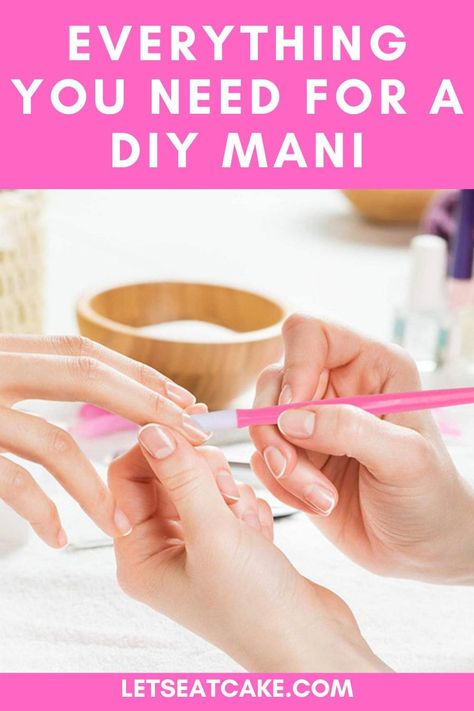 Doing your nails yourself can save you time and money. Here are the essential tools you need for the perfect at-home manicure. #nails #manicure How To Do Manicure At Home Step By Step, Home Manicure Diy, Manicure For Beginners, Manicure Process, Home Manicure, Cuticle Care, Cuticle Nipper, Thriving Garden, Nail Design Inspiration