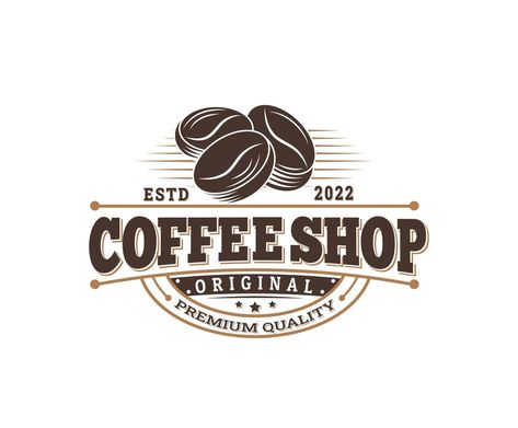 Coffee Beans retro logo vintage Logo Vintage, Retro Logo, Vintage Coffee, Vintage Logo, The Coffee, Coffee Beans, Coffee Shop, Vector Art, Clip Art