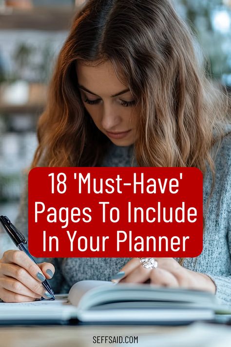 Are you interested in exploring the wonderful world of personal planning? Maybe you've been using a planner for a while and would like to add new inserts? Well, click through and you'll find the 18 'must-have' planner pages for your personal organizer. Discover trackers, planners, schedules, calendars, and inventories that will soon get you super productive and of course, incredibly organized. These are the inserts you really need but didn't know you needed! via @SeffSaid Planner Insert Ideas, Using A Planner, Personal Planner Inserts, Super Organized, Birthday Tracker, Productivity Quotes, My Planner, Planner Obsessed, Personal Organizer