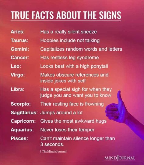 True facts that reveal the quirks of your zodiac sign. #zodiacsigns #truefacts Zodiac Traits Personality Types, Fixed Signs, Taurus And Scorpio, Taurus Scorpio, Pisces Quotes, Libra Zodiac Facts, Minds Journal, Restless Leg Syndrome, Zodiac Stuff