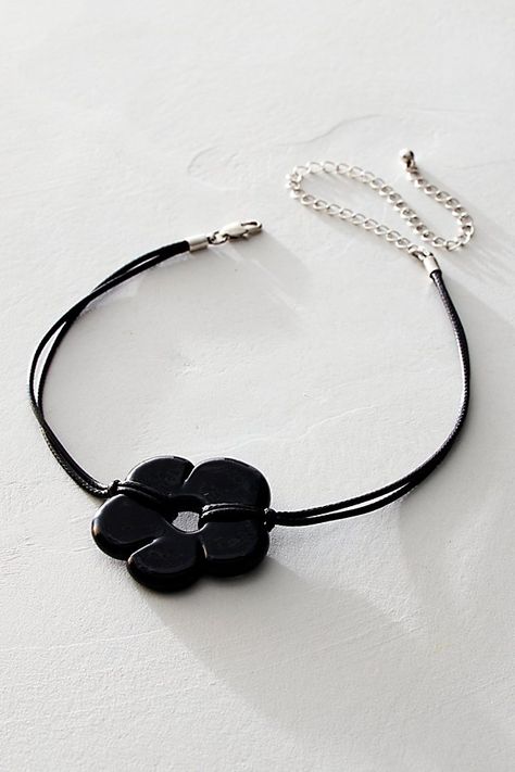 Cord Choker, Flower Choker, Baby Flower, Perfect Eyes, Choker Style, Black Choker, Accessories Jewelry Necklace, Choker Collar, Cord Necklace