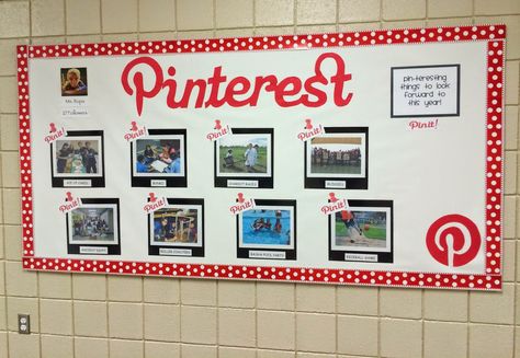 Pinterest Bulletin Board on Pinterest | Twitter Bulletin Boards ... Social Media Bulletin Board, Pinterest Classroom, Pto Bulletin Board, Pta Bulletin Boards, Teaching 6th Grade, Pta Ideas, Classroom Bulletin Board, Library Bulletin Boards, Professional Development For Teachers