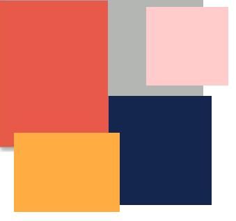 Color pallet...coral,orange, navy blue,  and grey Don't like the pink but really like the orange.  Thought of this as option before. Maybe add yellow .. :) Navy Pink Orange Living Room, Navy Pink And Orange Living Room, Navy Orange Pink Color Palettes, Navy Pink Yellow Color Palettes, Blue Pink And Yellow Bedroom, Coral Colour Scheme, Navy And Coral Living Room Decor, Navy Orange Yellow Color Palette, Navy Blue And Orange Color Palette