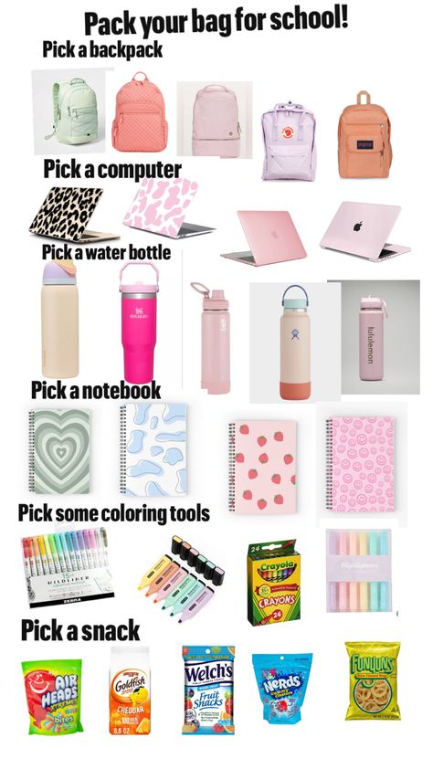 Tips For Middle School, School Emergency Kit, School Backpack Essentials, Middle School Survival, Preppy School Supplies, Preppy Bedroom Decor, Pretty School Supplies, College Student Hacks, School Preparation