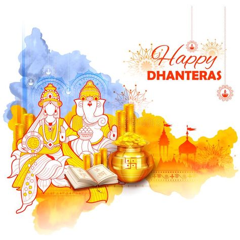 Dhanteras Painting, Dhanteras Illustration, Dhanteras Background, Dhanteras Greetings, Dhanteras Post, Happy Dhanteras Images, India Background, Dhanteras Images, Dhanteras Wishes