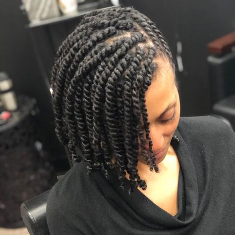 Hair Krush Studio on Instagram: “Quick and easy. Two strand twist with a few flat twist on the side. #dmvhair #dmvstylist #naturalhaircare #naturalhair #naturalgirls…” Loc Twists, 2 Strand Twist Styles, 2 Strand Twist, Styles For Natural Hair, Natural Hair Twist Out, Natural Hair Stylists, Beautiful Black Hair, Feed In Braids Hairstyles, Two Strand Twist