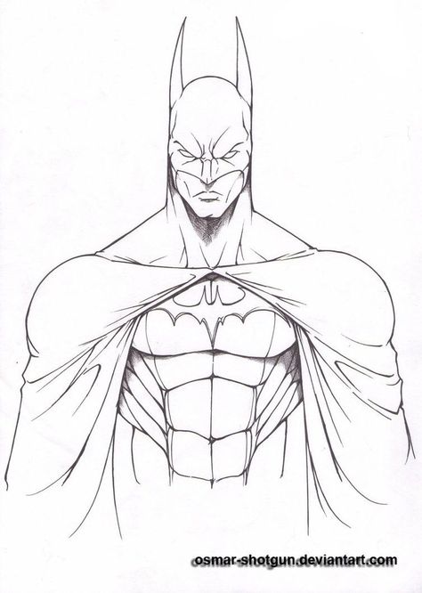 Batman Drawing Easy, Cartoon Drawing Images, Batman Art Drawing, Superhero Sketches, Batman Sketch, Batman Painting, Batman Merchandise, Batman Coloring Pages, Batman Drawing