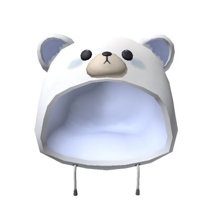 Sweet Cozy Polar Bear Hood - Roblox Create An Avatar, Bear Outfits, Roblox Codes, Piggy Bank, Polar Bear, Coding