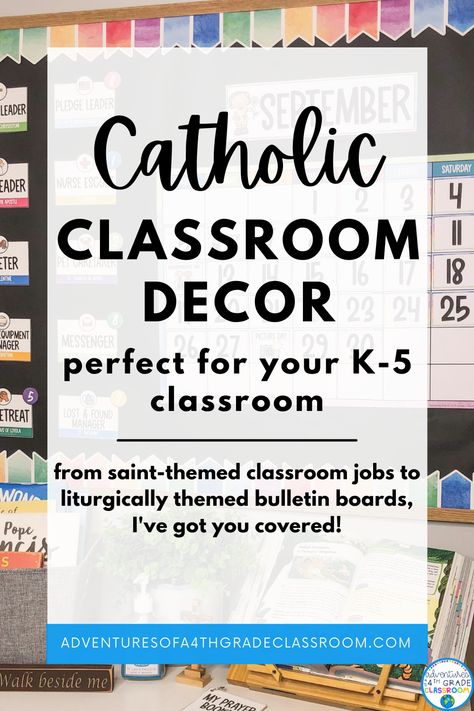 Looking for new classroom decor for your Catholic classroom!? Look no further! I've got you covered- from prayer-filled name tags to saint-themed jobs, you'll have everything you need to decorate your classroom. This is perfect for the back to school season in August and September. Catholic Preschool Bulletin Boards, Prayer Corner Classroom, Classroom Prayer Wall, Ccd Classroom Decorations, Catholic Kindergarten Classroom, Ccd Classroom Ideas, Classroom Prayer Corner, Religion Classroom Decor, Religious Classroom Decor