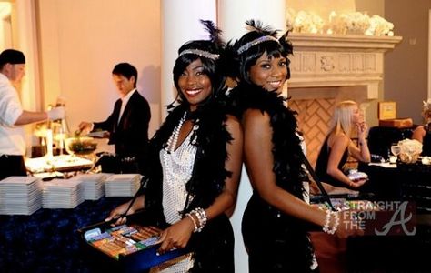 Harlem+Renaissance+Clothing | ... Porsha & Kordell Stewart’s “Harlem Nights” Party… [PHOTOS Harlem Nights Outfits, Harlem Nights Theme Party, Harlem Nights Party, Harlem Nights Theme, Gatsby Dresses, Jazz Party, Harlem Nights, Great Gatsby Theme, 60 Birthday