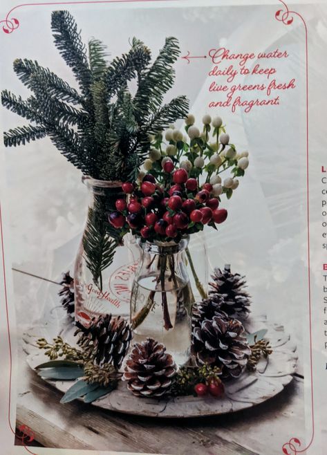 Evergreen And Pinecone Centerpiece, Small Christmas Greenery Arrangements, Christmas Wreath Centerpiece Wedding, Christmas Centerpieces Wedding, Evergreen Centerpiece, Christmas Greenery Arrangements, Nature Inspired Centerpieces, Holiday Party Centerpieces, Christmas Wedding Centerpieces