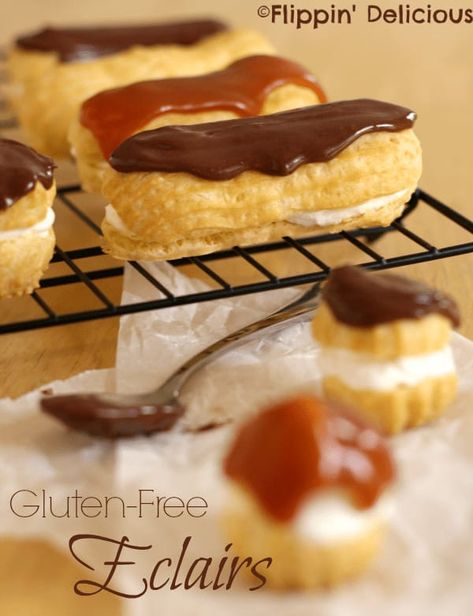 Gf Pastry, Choux Recipe, Whoopi Pies, Glutenfri Baking, Eclair Recipe, Cream Puff Recipe, Gluten Free Sweet, Gluten Free Desserts Recipes, Gf Desserts